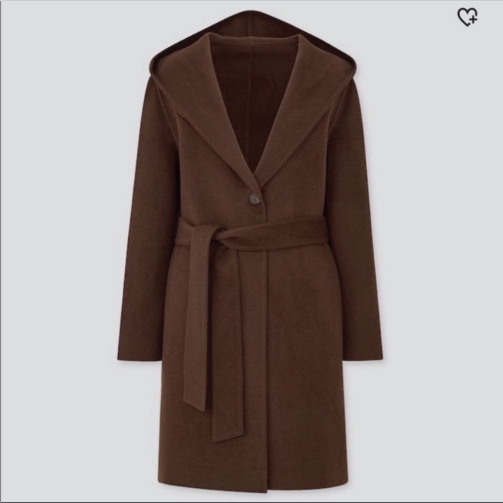 Uniqlo Brown Hooded Coat